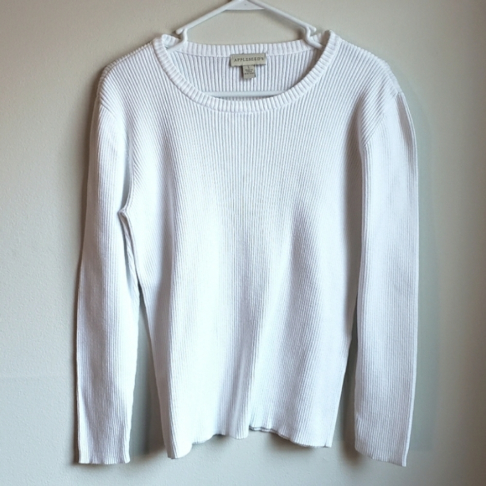 Appleseed's Ribbed Cotton Sweater Top